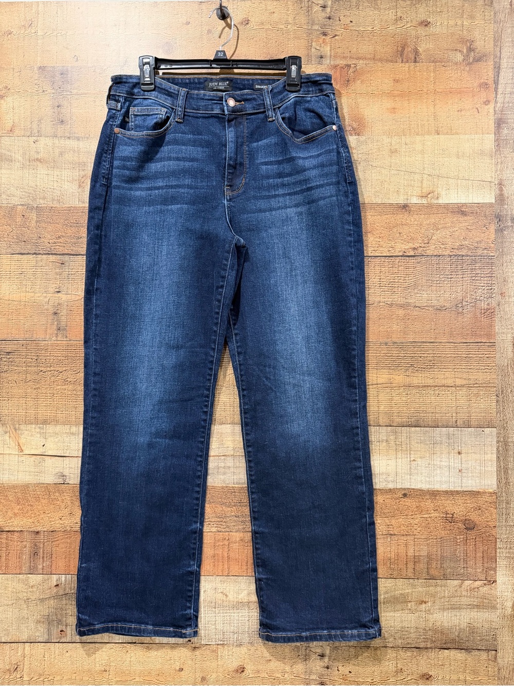 Judy Blue Straight Leg Jeans - Dark Blue Wash Size 15 Short